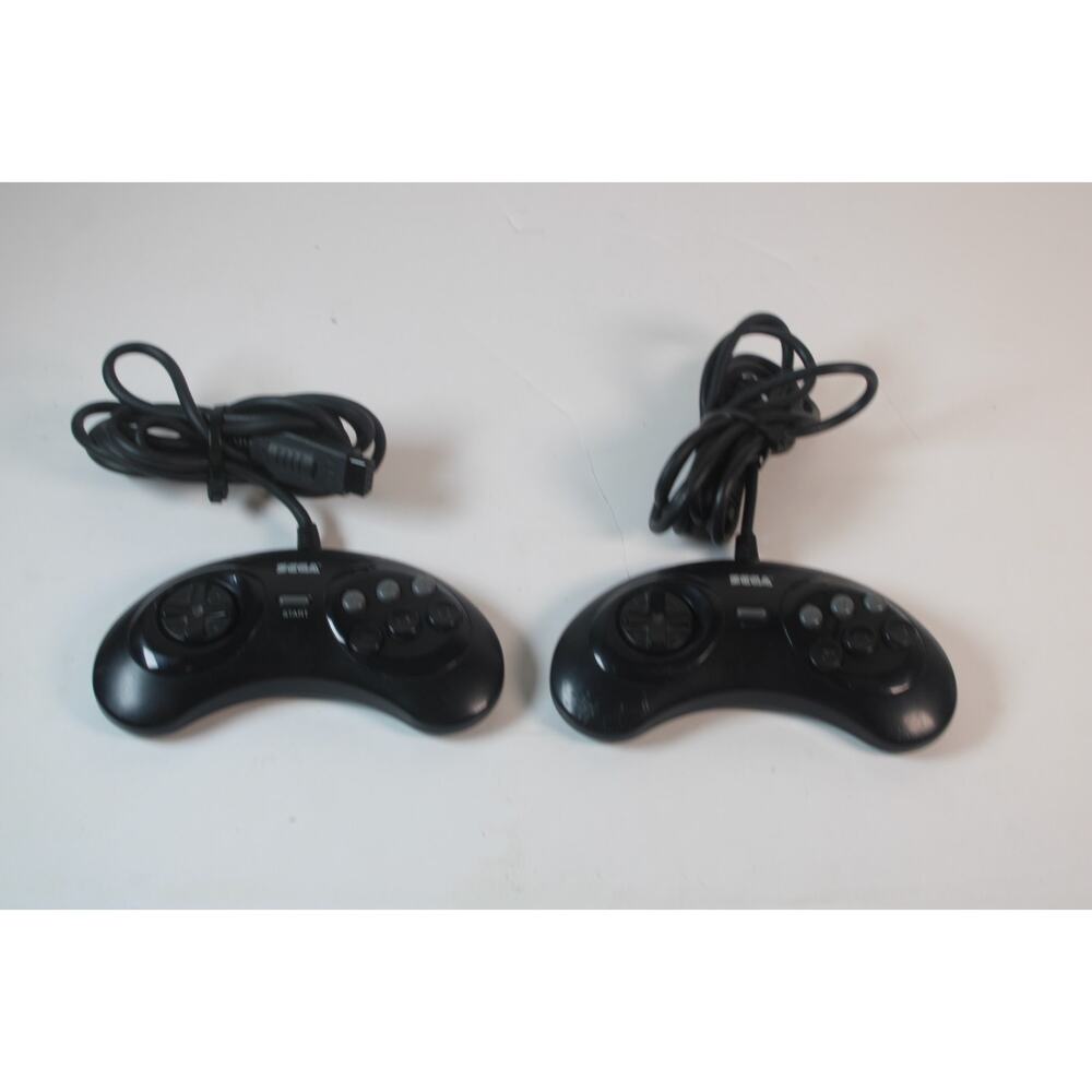 Sega Genesis 6 button Controller Model MK-1653 lot of 2 controllers